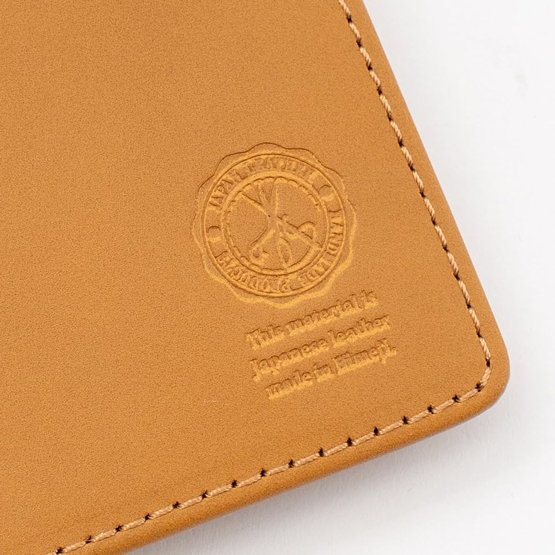 Emono Genuine Leather Bi-Fold Wallet, Skimming, Men's, Himeji Leather, Folding