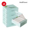 Mediflower 엠보싱 소프트 코튼 퍼프 300매x5개 Embossed Soft Cotton Puff 300 Sheets x 5 Packs