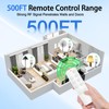 GREENCYCLE Remote Control Outlet, Remote Timer Switch, Plug in Light