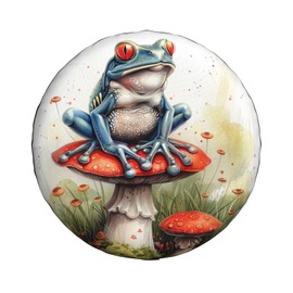 Frog Spare Tire Cover Weatherproof Universal Wheel Protectors Wheel Covers for Rv Camper Travel Trailer SUV Truck 16 Inch