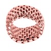 Citerna Rose Gold Plated Silver Stretch Mesh Ring - Size