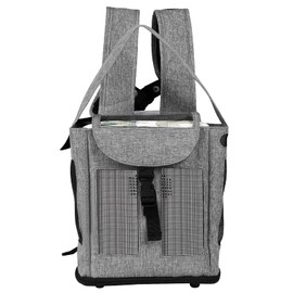 Yxmeiguo Lightweight Portable Oxygen Concentrator Backpack for G3 Unit, Breathable & Comfortable POC Carrying Bag with Mesh Panels, Water Resistant Oxygen Backpack (GRAY)