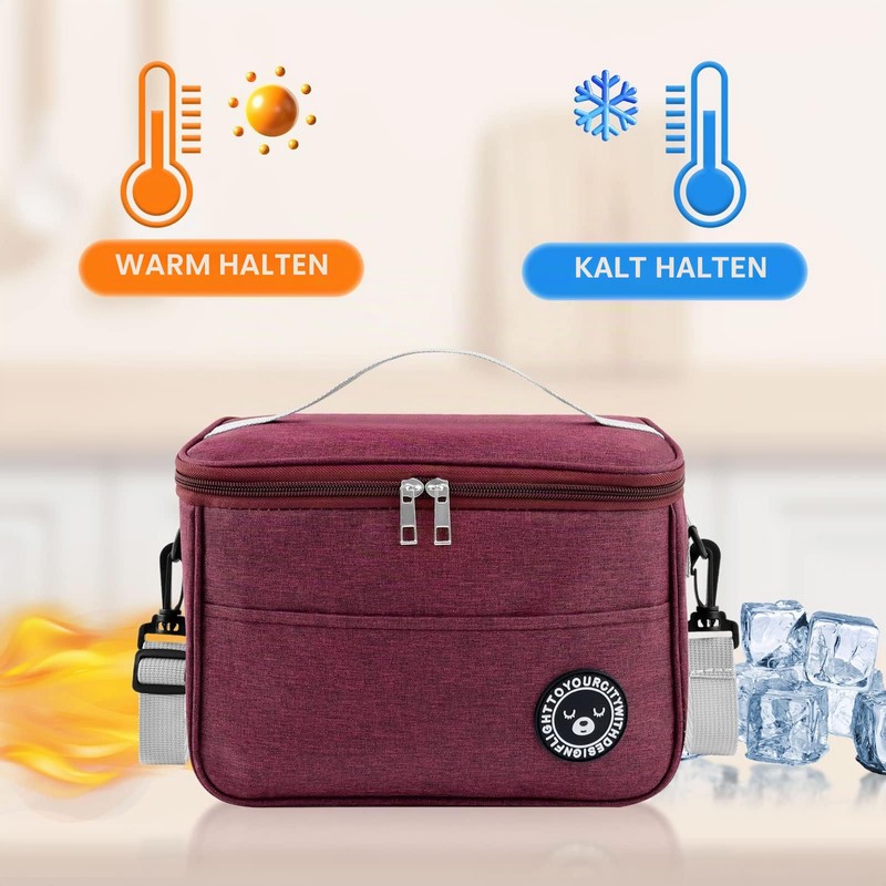 TUFA Cool Bag 6.4 L, Small, Insulated Thickened Lunch Bag,