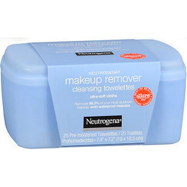 Neutrogena MakeUp Remover Cloths 25 ct HARD CASE