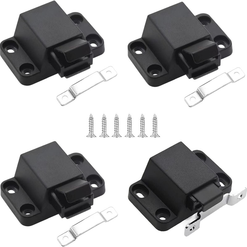 Self-Closing Push to Open Door Latches Hardware CBRIVE 4Pack Kitchen