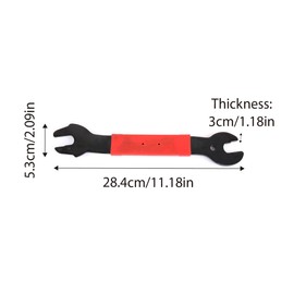 AIMALL Bicycle Pedal Removal Wrench - 11.18 Inch Bicycle Repair Tool with Anti-Slip Handle for 15/16/17mm Pedals