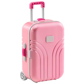 Tongyixin Mini Small Trolleys Money Box, Cute Trolley Luggage Organiser, Simulation Travel Suitcase, Piggy Bank, Hiking Case for Money, Funny Birthday Gifts, pink, 1