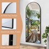 GlasFlength 64"x21" Arched Full Length Mirror, Elegant Full Body Mirror