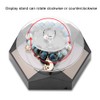 360 Rotating Solar Power Showcase LED Light Turntable Watch Jewelry