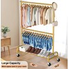 MISSLO Gold Clothing Racks for Hanging Clothes Heavy Duty Clothes