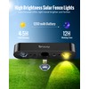 FabStyl Solar Fence Lights, 4 Pack Outdoor Fence Light Solar