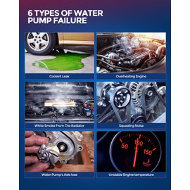 KAX Engine Water Pump With Gasket Fit for Nissan Sentra 2007-2012, for Versa NV200 Versa Cube 2007-2021 Replacement Water Pumps