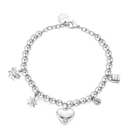 Brosway Chakra BHKB167 316L steel women's bracelet family pendants., LABEL_ACCIAIO_316L, Crystals