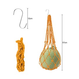 Jagowa 2PCS Chicken Vegetable Feeder String Bag Cabbage Feeder With Hook Treat Feeding Tool Fruit Snack Holder Hanging for Poultry Hens Goose Duck