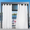 Easy-Going Outdoor Curtains Waterproof Windproof Weatherproof Curtain for Patio, Cabana,