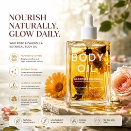 LOOKMEPRETTY ORGANICA BODY OIL WITH INFUSED PETAL FLOWERS 100ml