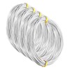PATIKIL Aluminum Craft Wire, 10m/32.8ft, 1.5mm/14 Gauge, 4pcs, Silver Tone
