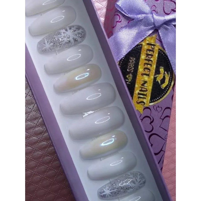 Perfect Nails Press On Uñas Postizas Navideñas Calidad Salon