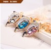 [Rigural] Keychain Dolphin Bag Charm Key Ring Bling, Pink