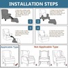 Printed Wing Chair Slipcovers 2 Piece Stretch Wingback Chair Cover
