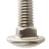 10-24 x 1-1/2" Carriage Bolts, Round Head, Square Neck, Stainless