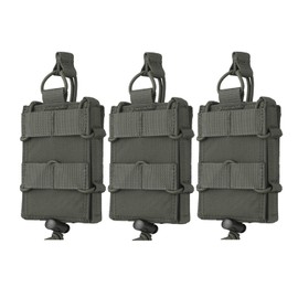 Lancer Tactical MR Airsoft Rifle 5.56/7.62 Magazine Pouch - 3 Pack (Ranger Green)