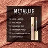 Depuplum Chocolate Lipsticks for Women Metallic Lipstick Long Lasting Non