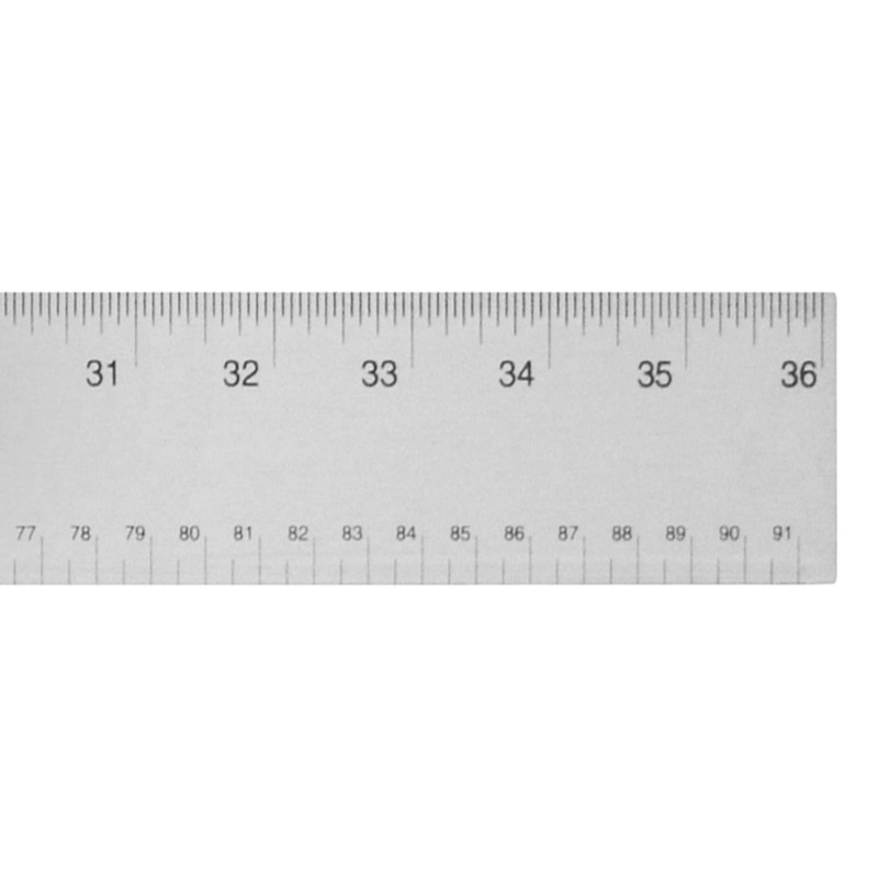 Westcott 10414 Stainless Steel Metal Ruler with Non-Slip Cork Base,