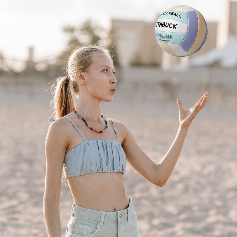 SYNGUCK Volleyball No. 5 Soft Volleyball Soft Volleyball PU Leather