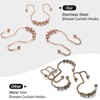 Goowin Shower Curtain Hooks, 12 Pcs Shower Curtain Rings, Stainless