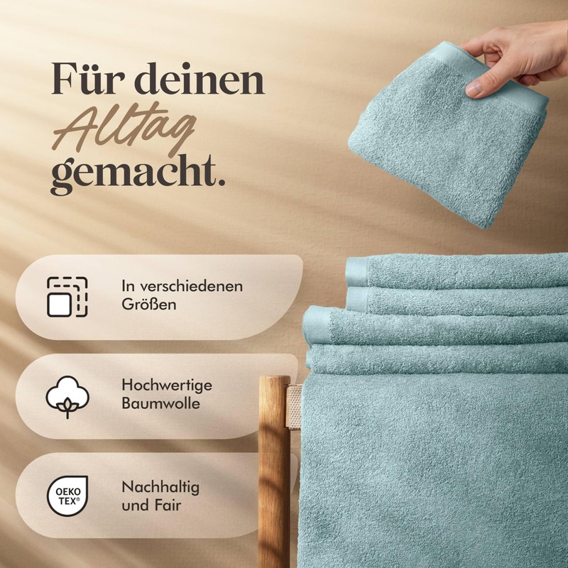 Homewell Towel Set - Soft and Absorbent, 100% Cotton, Oeko-Tex
