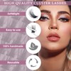 Individual Eyelashes, QUEWEL, Individual Eyelash Clusters, Lashes, C Curl, 10
