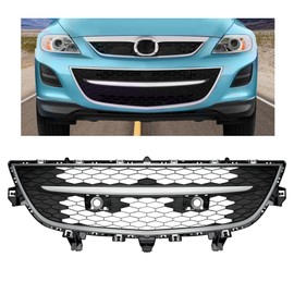 KUAFU Front Lower Grill Compatible with 2010 2011 2012 Mazda CX9 CX-9 TE69501T0A MA1036119 Front Bumper Lower Grille Painted+Chrome
