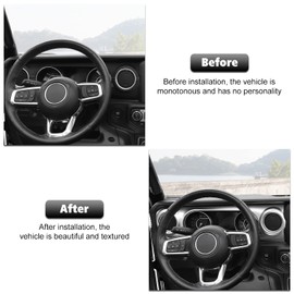 RT-TCZ Center Console Trim Cover Dashboard Control Panel Cover Decorative Interior Accessories for Jeep Wrangler JL JLU & Gladiator JT 2018-2023,Silver