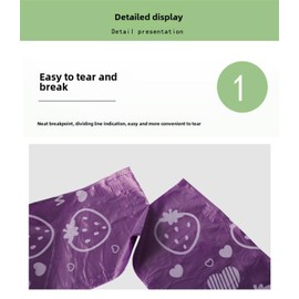 NAERSI® Dog Waste Bags, 36 Rolls/540 Dog Poop Bags, Super Strong, 100% Leak Proof, Biodegradable Dog Poop Bags with Dispenser (Purple-Strawberry)