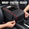 Car Center Console Armrest Storage Box with Heightening Cushion and