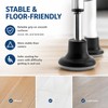 5 Pack Bell Glides Replacement, Chair Feet Low Profile Wheel