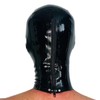 GREEFEI Black Latex Mask, Full Face Latex Masks Men Women