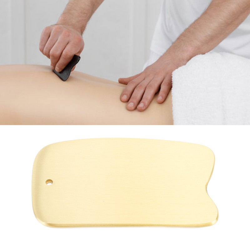 Skin Gua Sha Massage Plate Copper High Conductivity Body Skin