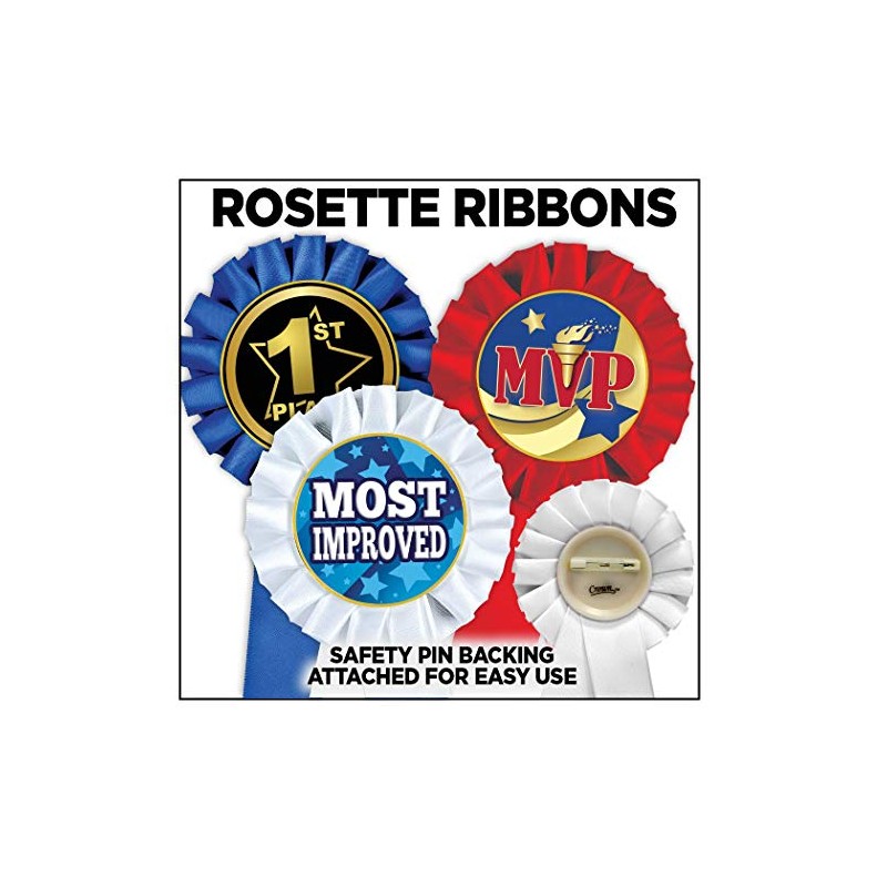 Happy Easter Blue Rosette Ribbon, Easter Trophy Ribbon Award Prize,
