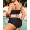 Daci Women Two Piece Plus Size Bikini - High Waisted