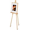 Quartet Display Easel, Hardwood, 64" Tall, 24" Display Ledge, 30