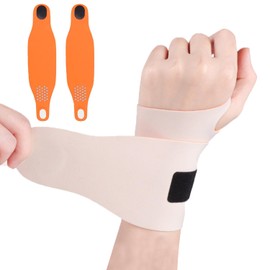 Muñequera Ortopédica 2 Pack - Soporte Ajustable para Túnel Carpiano, TFCC, Artritis y Tendinitis - Alivio Dolor de Muñeca - Neopreno Ultrafino - Para Deportes, Fitness, Tenis - Ambos Brazos (Rosa)