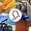 MAMDAFAON 6PCS Stainless Steel Forged D Shape Shackle 5/32" (4mm)