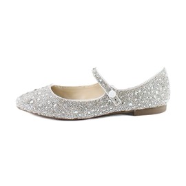 Betsey Johnson Tess Women's Flats Silver Size 5 M