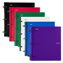 Five Star Flex Hybrid NoteBinder, 1 Inch Binder, Notebook and Binder All-in-One, Color Selected For You, 1 Count (29104)