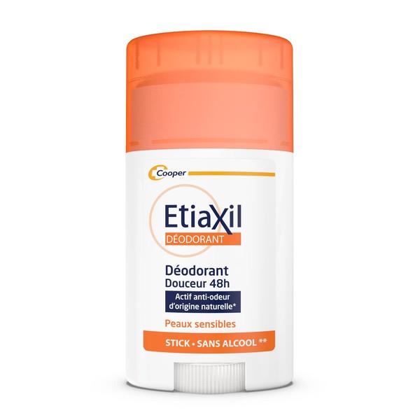 ETIAXIL - Déodorant - Transpiration Faible - Aisselles - 48h – Stick - Fabriqué en France - 40 ml