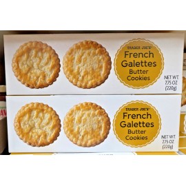 Trader Joe's French Galettes Butter Cookies 7.75oz 220g (2 Boxes)