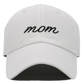 Funky Junque Bridal Baseball Cap - Mom - White