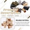 Wokape 120Pcs Alloy Cord End Lock Stopper, Hollow/Column/Bell Rope End